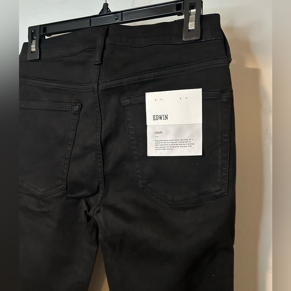 NWT EDWIN BLACK DENIM CASSIA MINI BOOT - Picture 4 of 7